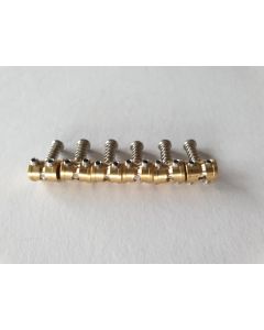 Jaguar Jazzmaster mustang adjustable brass upgrade saddles set