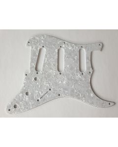 4-ply stratocaster 8 hole 57 pickguard pearl white fits fender