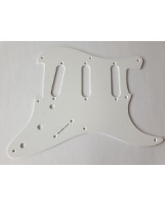 1-ply stratocaster 8 hole 57 pickguard white 1.5mm fits fender