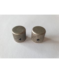 Set of 2 relic antique dark chrome control knobs set fits CTS