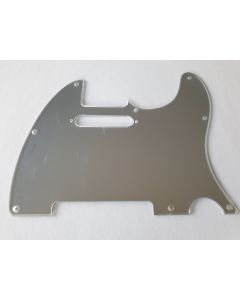 Telecaster standard pickguard 1ply mirror chrome fits Fender