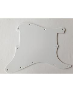 Stratocaster guitar blank pickguard 1ply white ST-100-W