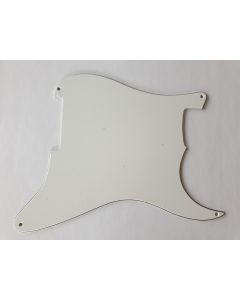Stratocaster blank outline pickguard 3ply white no holes