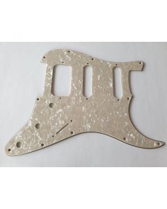 Stratocaster HSS pickguard 4ply cream pearl fits Fender