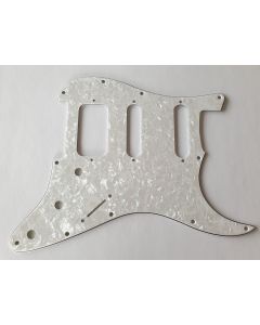 Stratocaster HSS pickguard 4ply pearl white fits Fender