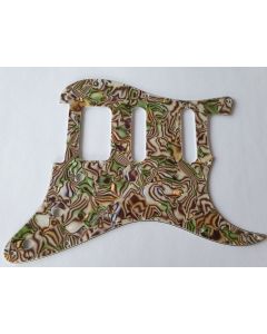 Stratocaster humbucker HSS pickguard 4ply abalone fits Fender