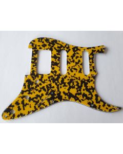 Stratocaster HSS pickguard 4ply yellow tortoise fits Fender