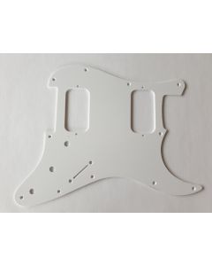 Boston stratocaster HH pickguard 1ply white ST-133-W