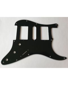 Stratocaster humbucker H/S/H pickguard 3ply black fits Fender