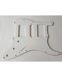Stratocaster humbucker H/S/H pickguard 3ply white fits Fender