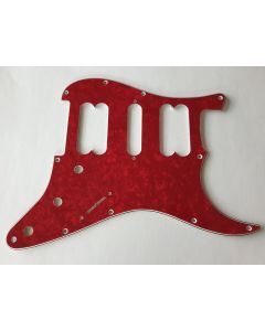 Strat open humbucker H/S/H pickguard 4ply red pearl fits Fender