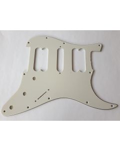 Stratocaster open humbucker H/S/H pickguard 3ply parchment fits Fender