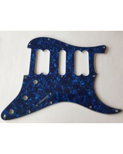 Strat open humbucker H/S/H pickguard 4ply blue pearl fits Fender