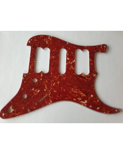 Strat open humbucker H/S/H pickguard 4ply red tortoise fits Fender