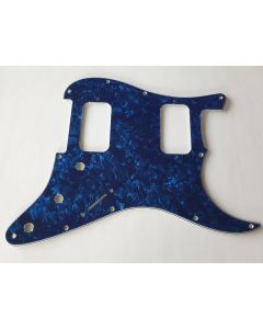 Stratocaster HH humbucker pickguard 4ply blue pearl fits Fender