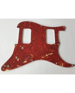 Stratocaster HH humbucker pickguard 4ply red tortoise fits Fender
