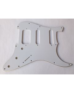 Stratocaster humbucker HSS pickguard 3ply white fits Fender