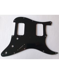 Stratocaster HH humbucker pickguard 3ply black fits Fender