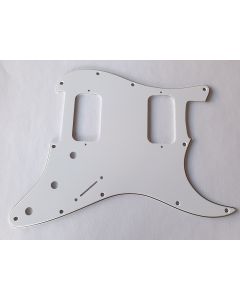 Stratocaster HH humbucker pickguard 3ply white fits Fender