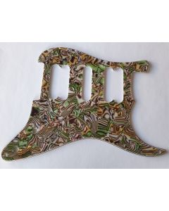 Stratocaster open humbucker H/S/H pickguard 4ply abalone fits Fender