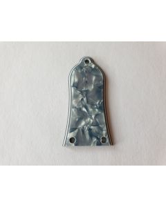 Les paul guitar model 3 hole truss rod cover grey/blue pearl fits Epiphone