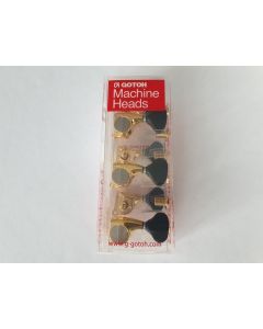 Gotoh SGL510 tuners 3L + 3R gold black buttons SGL-510 Z-G