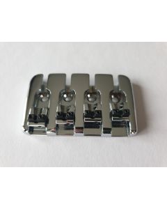Solid chrome 4 string bass guitar bridge pitch 19mm