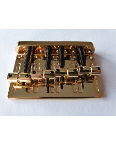 Boston solid bass bridge gold + screws BB-204-G