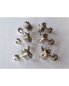 Guitar machine head tuners 3L + 3R nickel 62-NLR