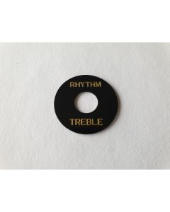 (1) Rhythm treble cover toggle ring washer for guitar black / gold
