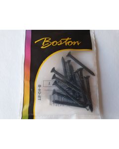(12) Neck plate screws 4,5mm x 45mm black TS-04-B