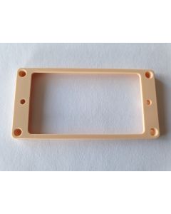Humbucker mounting ring 4.5mm flat Ivory / cream + screws HPF-02-SCR