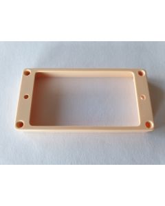 Humbucker mounting ring 10mm flat Ivory / cream + screws HPF-02-TCR