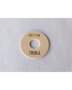 (1) Rhythm treble cover toggle ring washer for guitar cream / gold