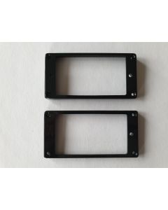 Humbucker guitar flat bottom mounting ring set black