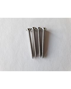 (4) guitar neck plate / neck mounting screws 4mm x 42mm chrome