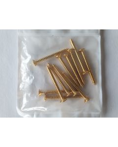 (12) Neck plate screws 4,5mm x 45mm gold TS-04-G