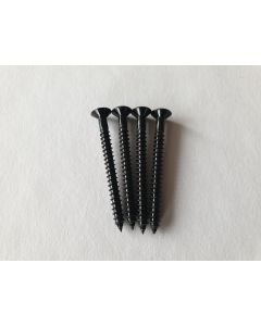 (4) guitar neck plate / neck mounting screws 4mm x 42mm black