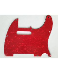 Boston telecaster 60s pickguard 3ply pearl red TE-310-PR