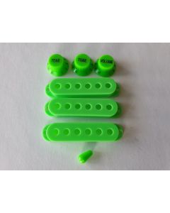 Stratocaster guitar accessory kit green fits fender