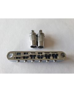 Les Paul tune o matic guitar bridge chrome 10.4mm spacing + studs