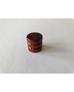 Guitar wood dome knob bubinga 19mm x 18mm KWB-350