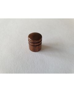 Wood dome knob walnut 15mm x 18mm KWW-360