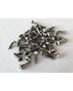 Set of 50 antique relic silver chrome pickguard mounting screws