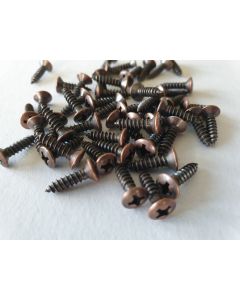 Set of 50 antique relic bronze pickguard mounting screws