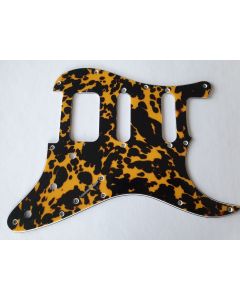 Boston HSS strat pickguard 3ply wildcat yellow ST-323-WCY