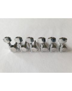Guitar machine head standard tuners 6 in line chrome