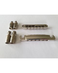 Les Paul tune o matic guitar bridge nickel + tailpiece set