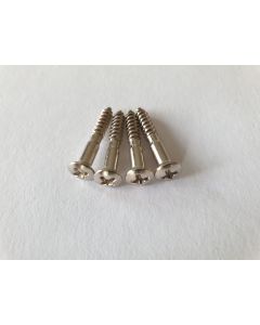 Set of 4 Telecaster and Bass bridge mounting screws chrome