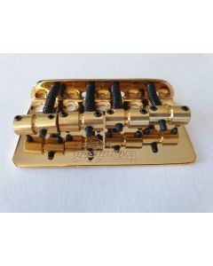 Wilkinson Gold bass bridge brass saddles + screws BB-WBBC-G 